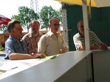 Ein Schnack mit dem damaligen Brgermeister